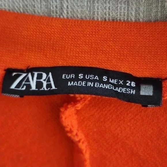 Zara Mini Shift Dress Size Small V Neck Balloon sleeve Batwing Mini Dress - Picture 3 of 7